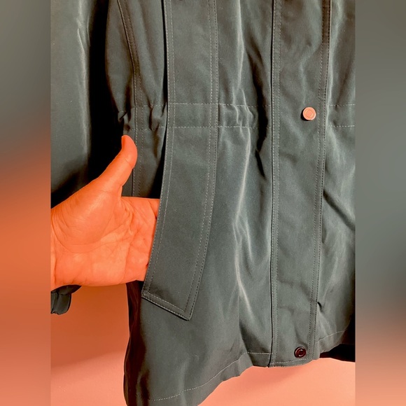 Women’s Hooded Jacket/Coat, Medium, Dk Teal, Removable Lining, Giacca - Picture 7 of 8